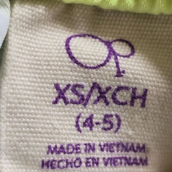 OP Kids Girls Swim Shorts Cover Up Size XS 4 5 Green Blue - Picture 7 of 8